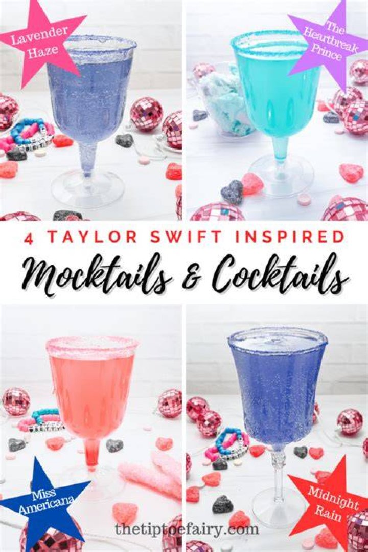 3 Taylor swift themed cocktails Cocktail Recipes, Cocktails, Taylor