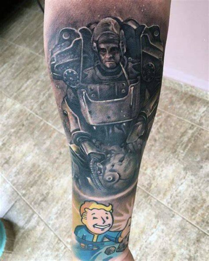 70 Fallout Tattoo Designs For Men Video Game Ideas