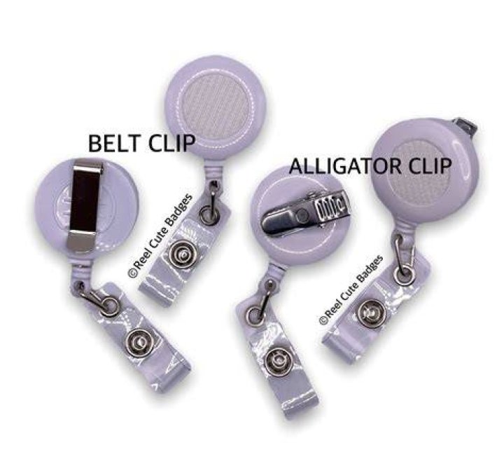 Alligator Clip OR Belt Clip Badge Reel ONLY