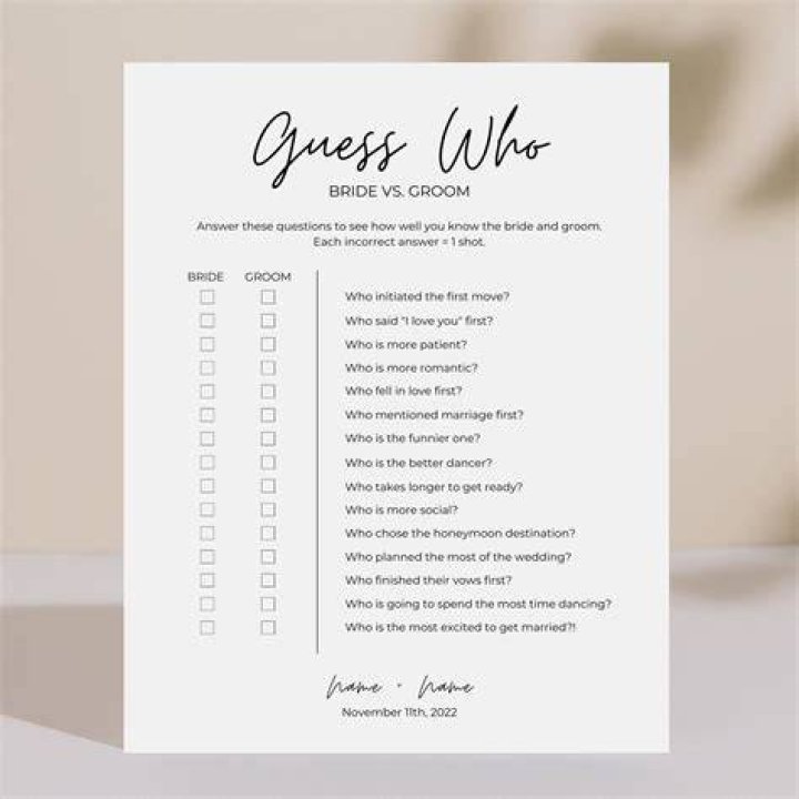 Bachelorette Party Game Printable Groom Quiz Free bachelorette