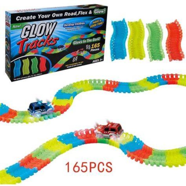Big Size Magical Glow Racing Track Set Track Car Flexible Glowing