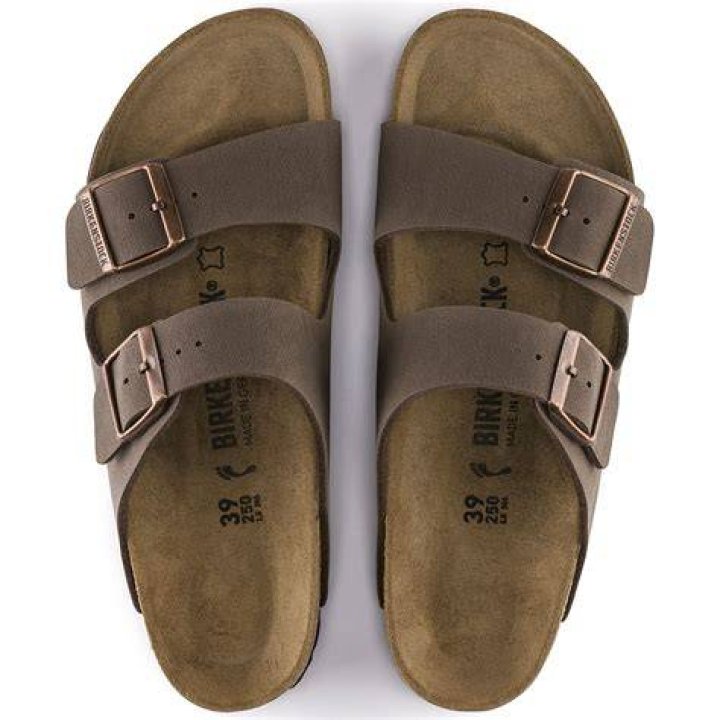 Birkenstock Arizona Birkibuc BirkoFlor Nubuck In Mocha