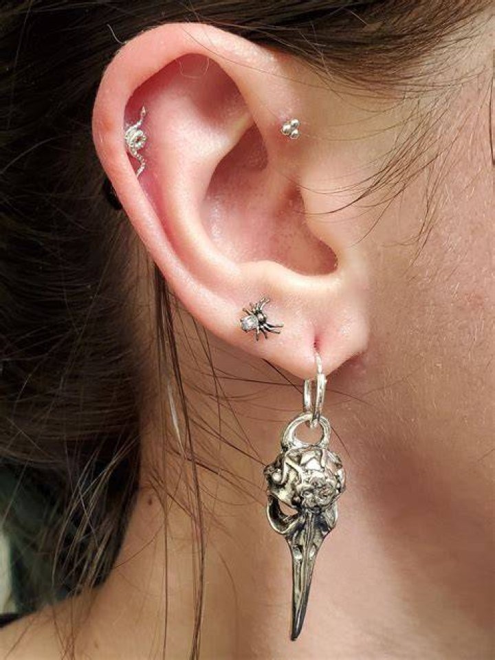 Current setup with double helix... Info in comments piercing Cool