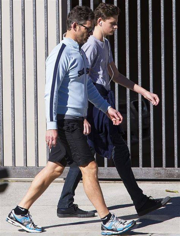 Eric Bana takes his lookalike son Klaus for some male bonding time