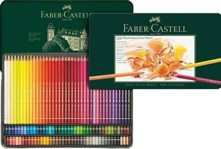FaberCastell Colour Pencils Polychromos 120 Set In Tin Case