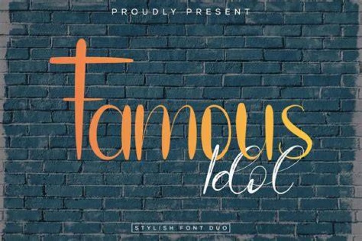 Famous Idol Script Font UpFonts