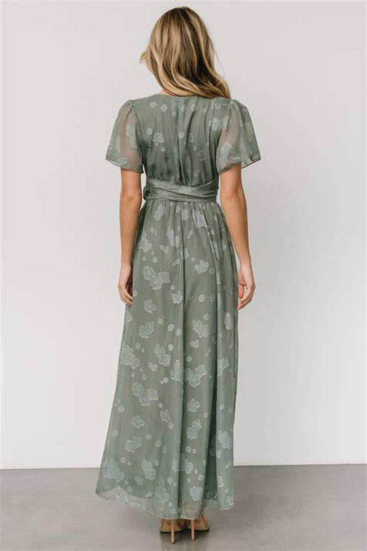 Faye Maxi Dress Eucalyptus Baltic Born