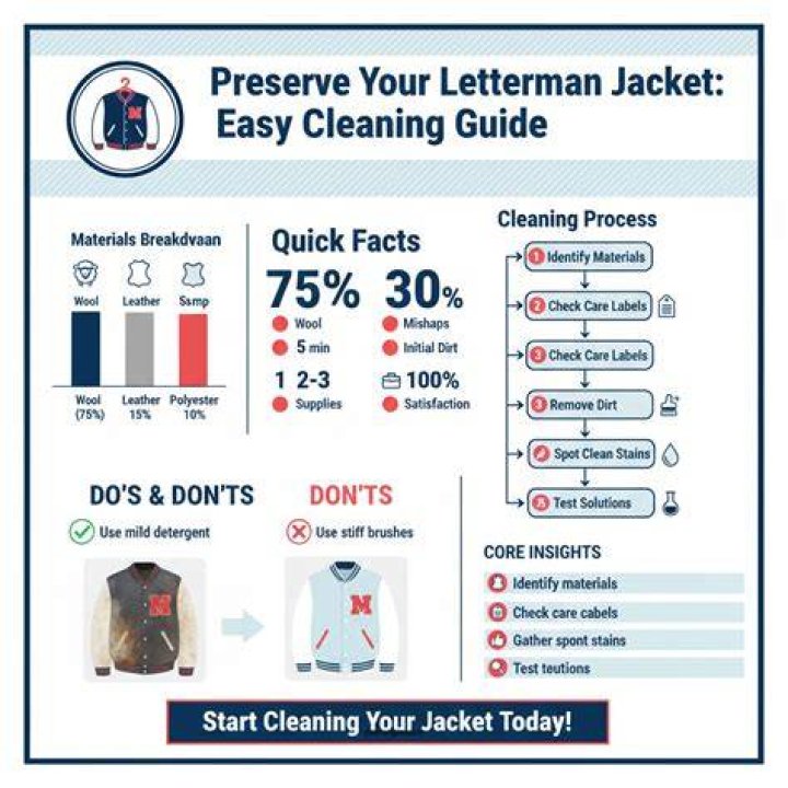 How to Clean a Letterman Jacket. A letterman jacket is a meaningful