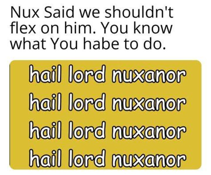 Lord Nuxanor's Face Reveal!!! r/NuxTakuSubmissions