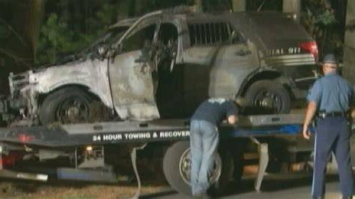Officer shot his own patrol car, Mass. police say