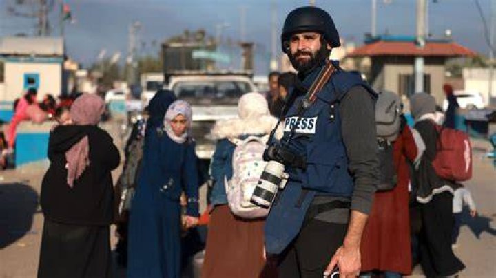 Palestinian photographer, Motaz Azaiza filmed the destruction in the