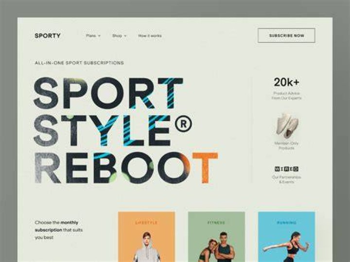 Sporty Website by Halo UI/UX for Halo Lab on Dribbble