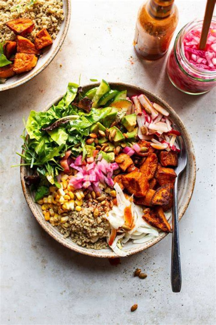 Sweet potato bowl Lazy Cat Kitchen