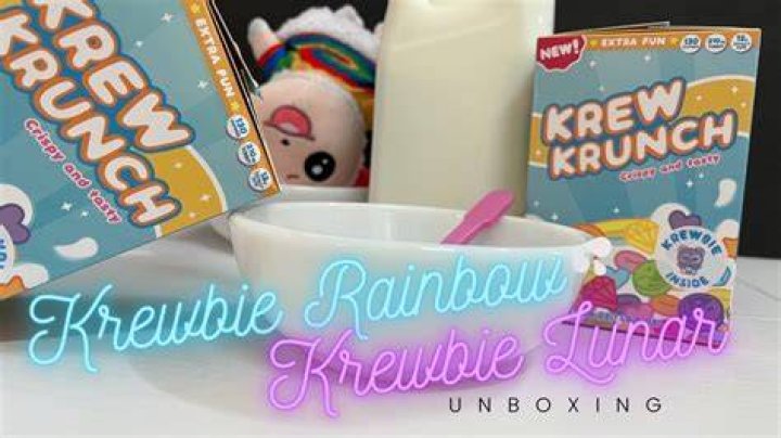 Unboxing Krew Krunch Krewbie Rainbow & Krewbie Lunar itsfunneh YouTube