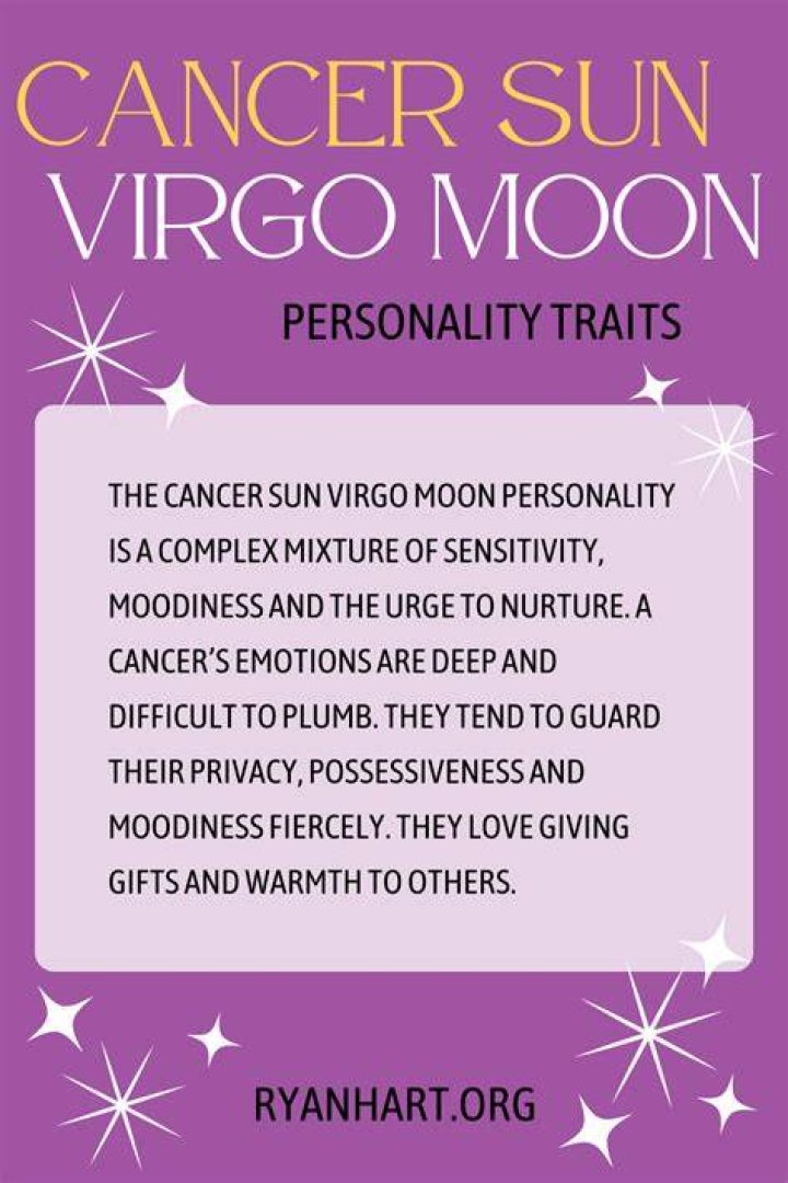 Virgo Sun Cancer Moon Personality Traits Ryan Hart