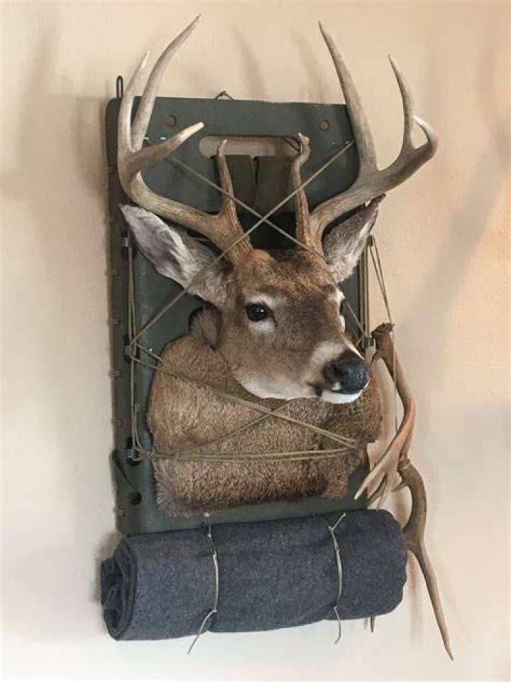 Whitetail old school backpack mount... By Prairie Ghost Artistry LLC
