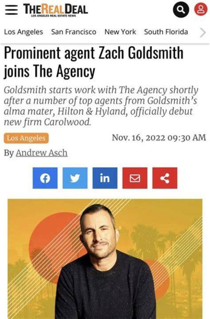 Zach Goldsmith Agency Age And Its Impact